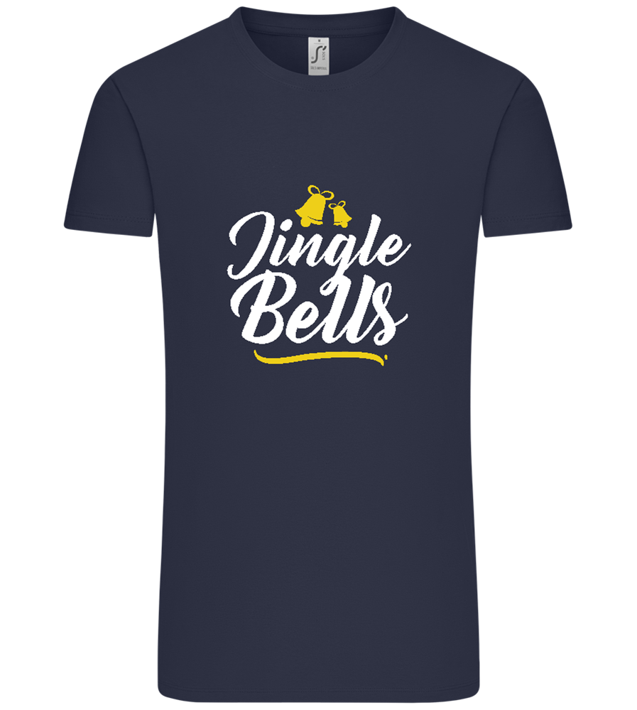 Christmas Jingle Bells Design - Comfort Unisex T-Shirt_FRENCH NAVY_front