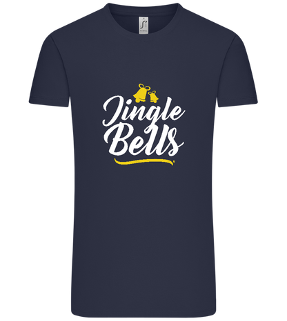 Christmas Jingle Bells Design - Comfort Unisex T-Shirt_FRENCH NAVY_front