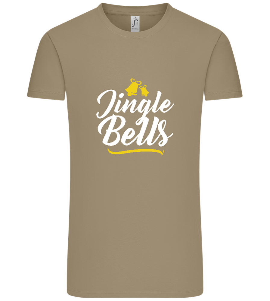 Christmas Jingle Bells Design - Comfort Unisex T-Shirt_KHAKI_front