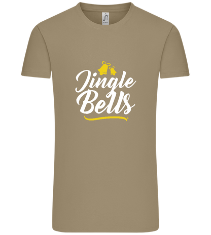 Christmas Jingle Bells Design - Comfort Unisex T-Shirt_KHAKI_front