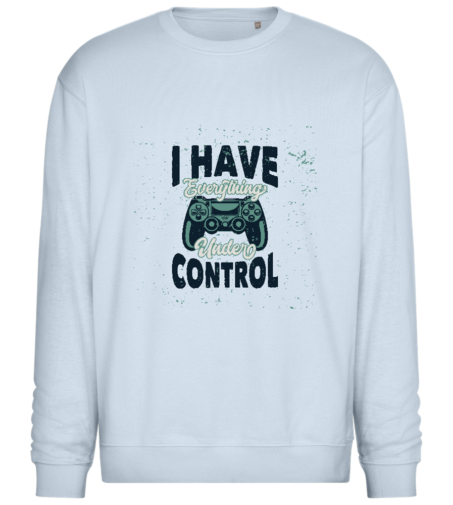 Everything Under Control Game Design - Comfort Essential Unisex Sweater_CREAMY BLUE_front