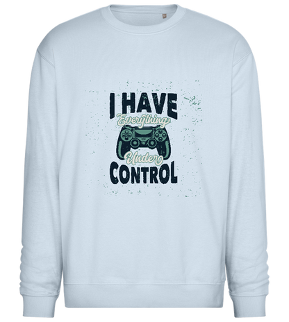 Everything Under Control Game Design - Comfort Essential Unisex Sweater_CREAMY BLUE_front