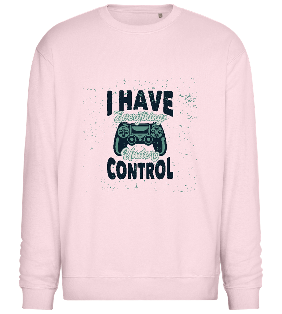 Everything Under Control Game Design - Comfort Essential Unisex Sweater_LIGHT PEACH ROSE_front