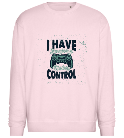 Everything Under Control Game Design - Comfort Essential Unisex Sweater_LIGHT PEACH ROSE_front