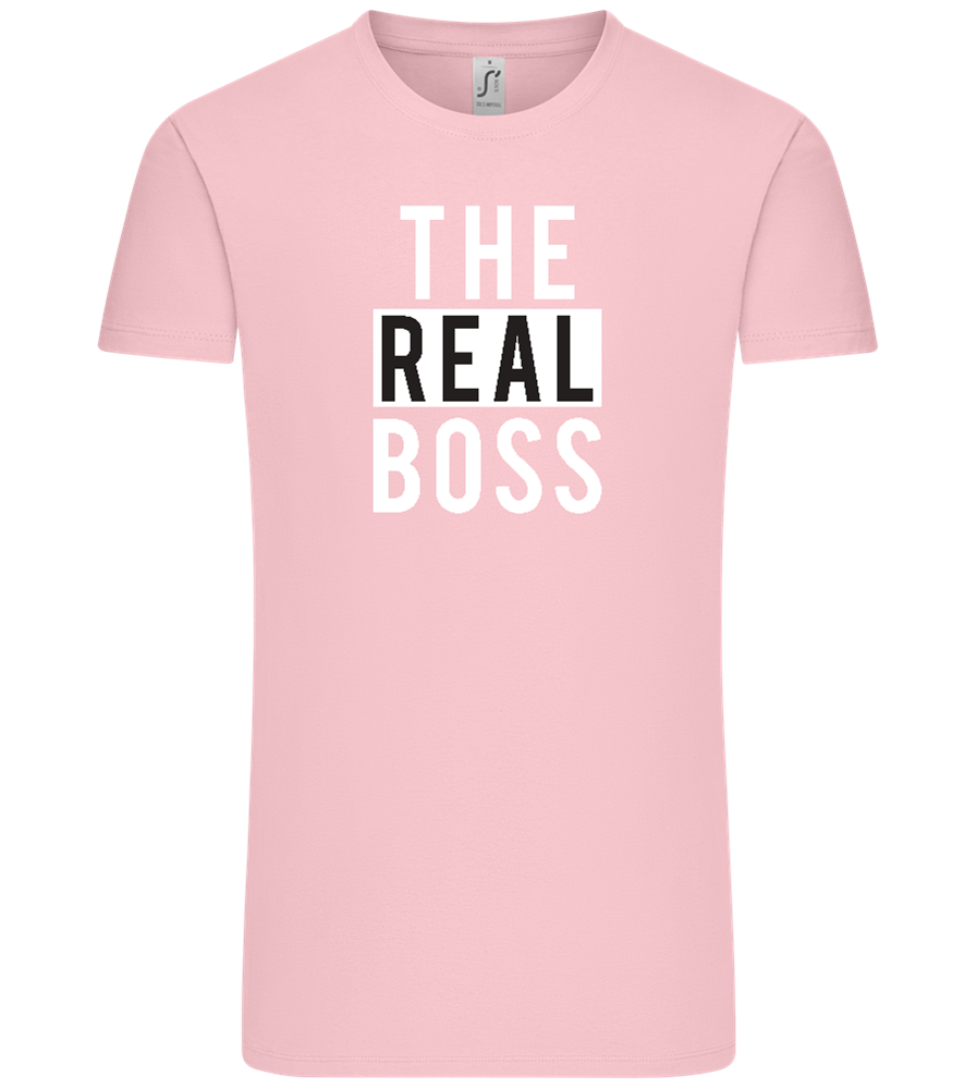 The Real Boss Design - Comfort Unisex T-Shirt_CANDY PINK_front