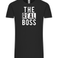 The Real Boss Design - Comfort Unisex T-Shirt_DEEP BLACK_front