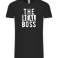 The Real Boss Design - Comfort Unisex T-Shirt_DEEP BLACK_front