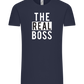 The Real Boss Design - Comfort Unisex T-Shirt_FRENCH NAVY_front