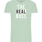 The Real Boss Design - Comfort Unisex T-Shirt_ICE GREEN_front