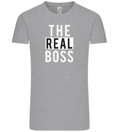 The Real Boss Design - Comfort Unisex T-Shirt_ORION GREY_front
