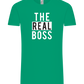The Real Boss Design - Comfort Unisex T-Shirt_SPRING GREEN_front