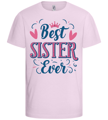 Best Sister Design - Comfort kids fitted t-shirt_LIGHT PINK_front