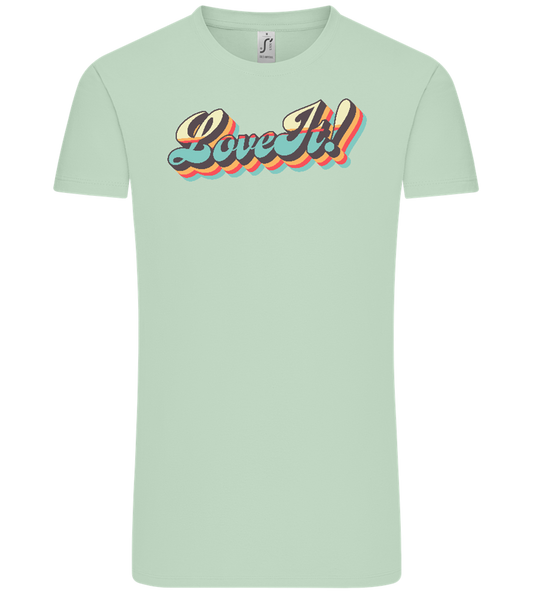 Love It Design - Comfort Unisex T-Shirt_ICE GREEN_front