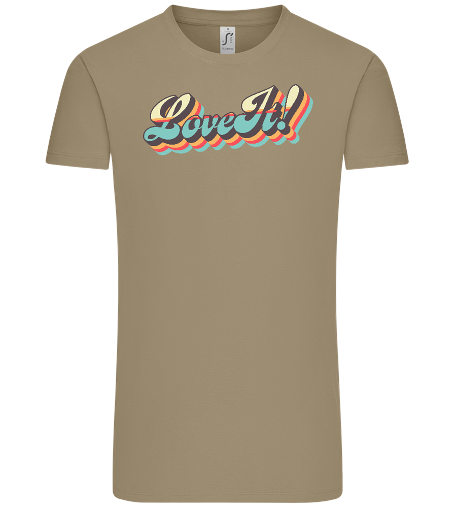 Love It Design - Comfort Unisex T-Shirt_KHAKI_front