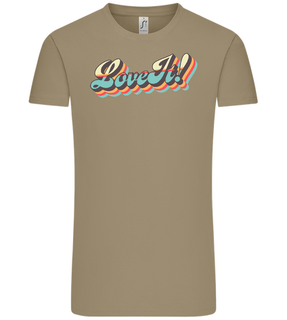 Love It Design - Comfort Unisex T-Shirt_KHAKI_front