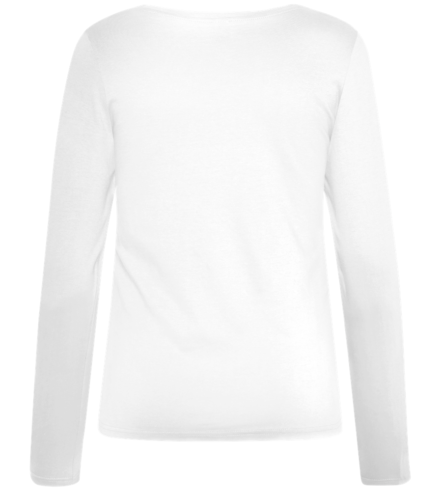 Bicycle Life Design - Comfort women's long sleeve t-shirt_WHITE_back