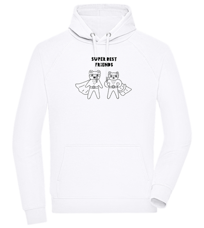 Super BFF Design - Comfort unisex hoodie_WHITE_front