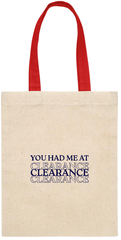 Clearance Design - Essential small colored handle gift bag_RED_front