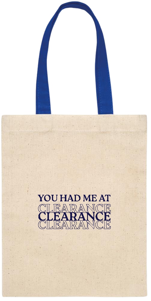 Clearance Design - Essential small colored handle gift bag_ROYAL BLUE_front