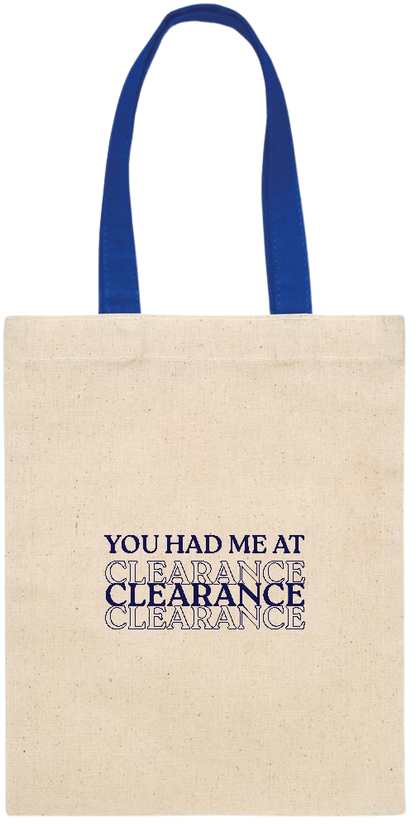 Clearance Design - Essential small colored handle gift bag_ROYAL BLUE_front