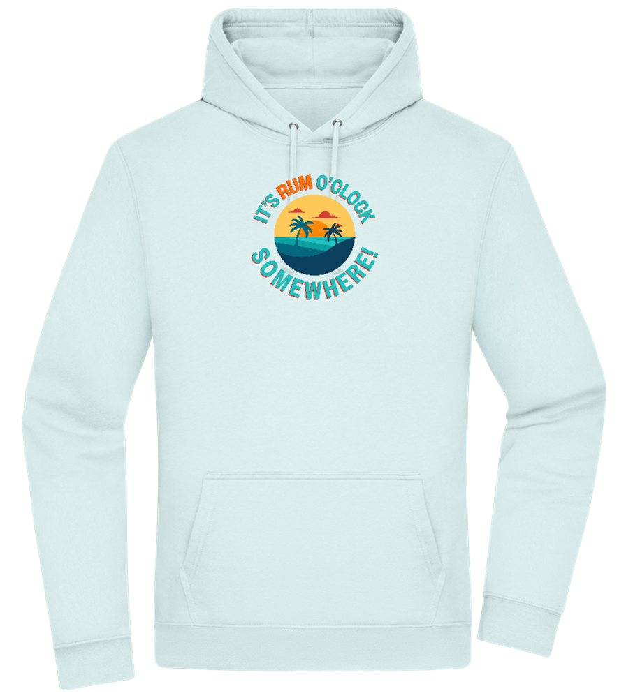 It's Rum O'Clock Design - Premium Essential Unisex Hoodie_ARCTIC BLUE_front