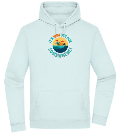 It's Rum O'Clock Design - Premium Essential Unisex Hoodie_ARCTIC BLUE_front