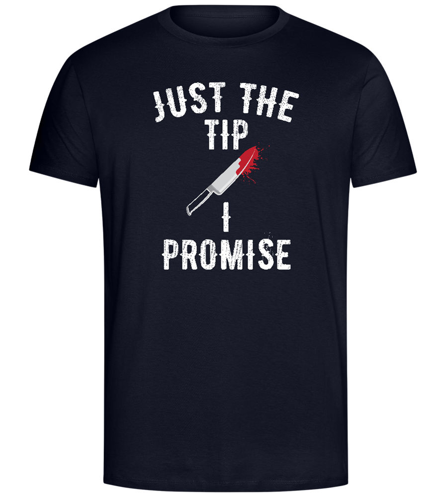 Promise Just The Tip Design - Comfort Unisex T-Shirt_FRENCH NAVY_front