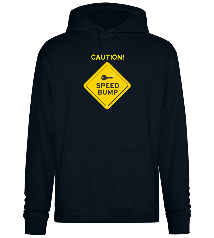 Speed Bump Design - Premium Essential Unisex Hoodie_BLACK_front