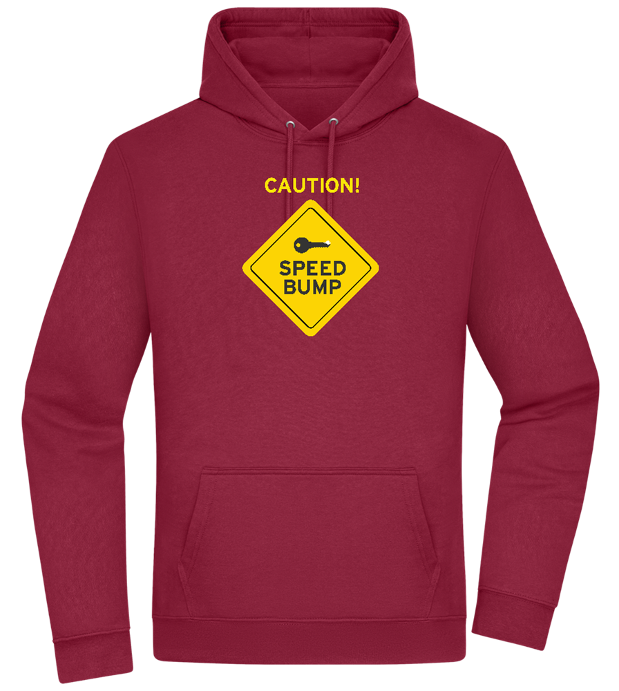 Speed Bump Design - Premium Essential Unisex Hoodie_BORDEAUX_front