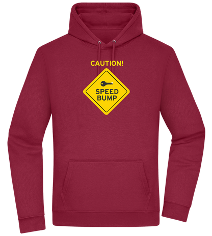 Speed Bump Design - Premium Essential Unisex Hoodie_BORDEAUX_front