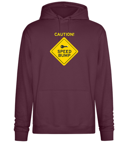 Speed Bump Design - Premium Essential Unisex Hoodie_BORDEAUX_front