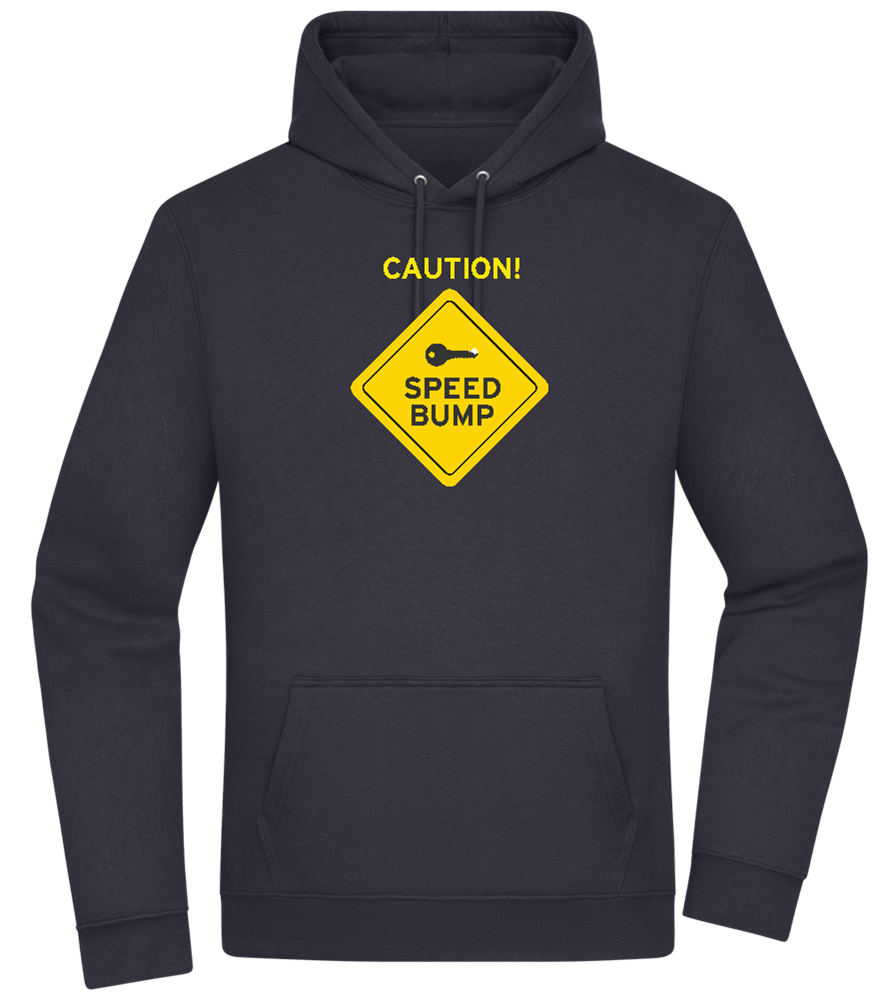 Speed Bump Design - Premium Essential Unisex Hoodie_FRENCH NAVY_front