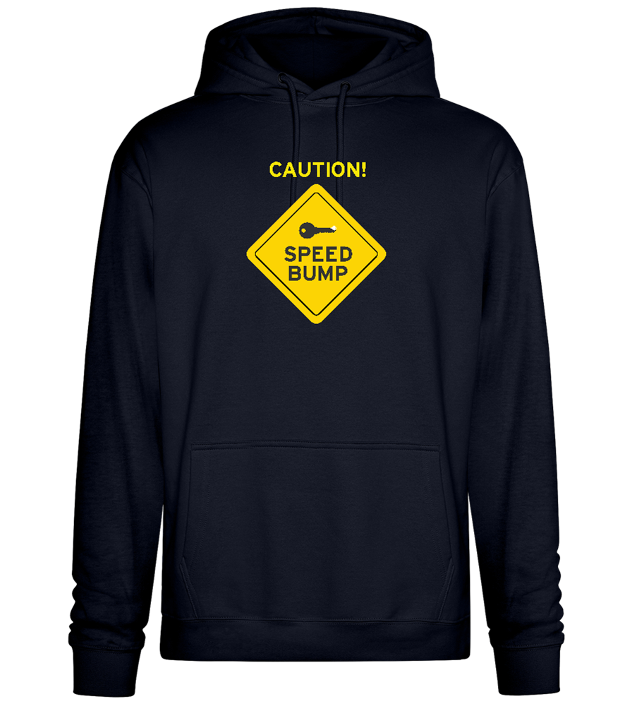 Speed Bump Design - Premium Essential Unisex Hoodie_FRENCH NAVY_front