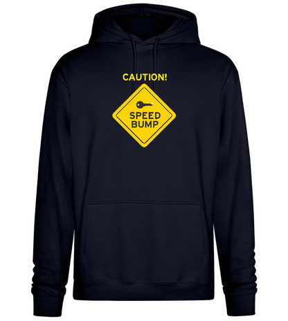 Speed Bump Design - Premium Essential Unisex Hoodie_FRENCH NAVY_front