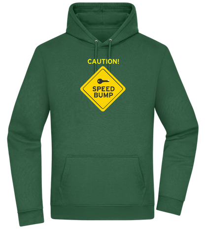 Speed Bump Design - Premium Essential Unisex Hoodie_GREEN BOTTLE_front