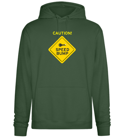 Speed Bump Design - Premium Essential Unisex Hoodie_GREEN BOTTLE_front