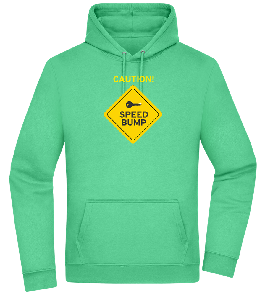 Speed Bump Design - Premium Essential Unisex Hoodie_SPRING GREEN_front