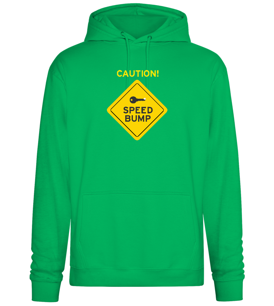 Speed Bump Design - Premium Essential Unisex Hoodie_SPRING GREEN_front