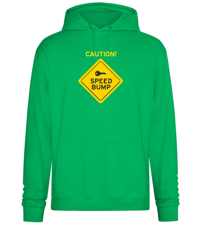 Speed Bump Design - Premium Essential Unisex Hoodie_SPRING GREEN_front