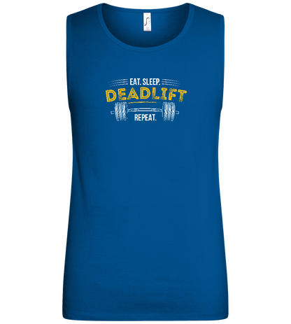 Deadlift Barbell Design - Basic men's tank top_ROYAL_front