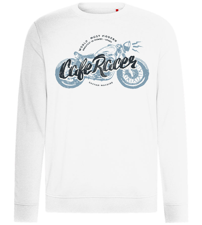 Blue Motor Design - Comfort unisex sweater_WHITE_front