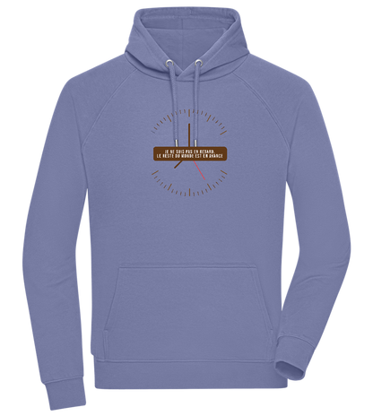 Never Late Design - Comfort unisex hoodie_BLUE_front