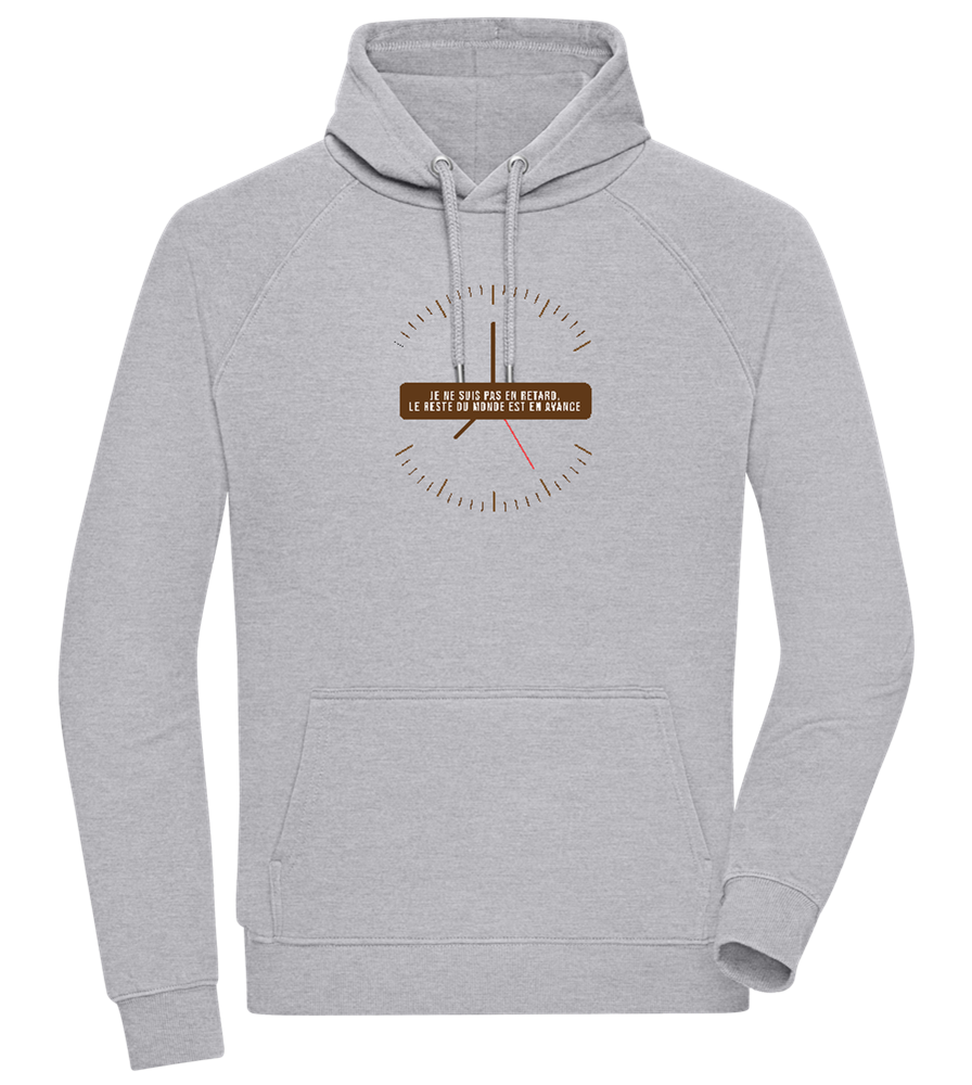 Never Late Design - Comfort unisex hoodie_ORION GREY II_front