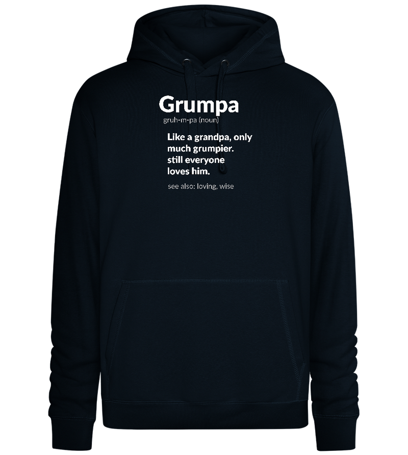 Grumpa Design - Premium unisex hoodie_BLACK_front