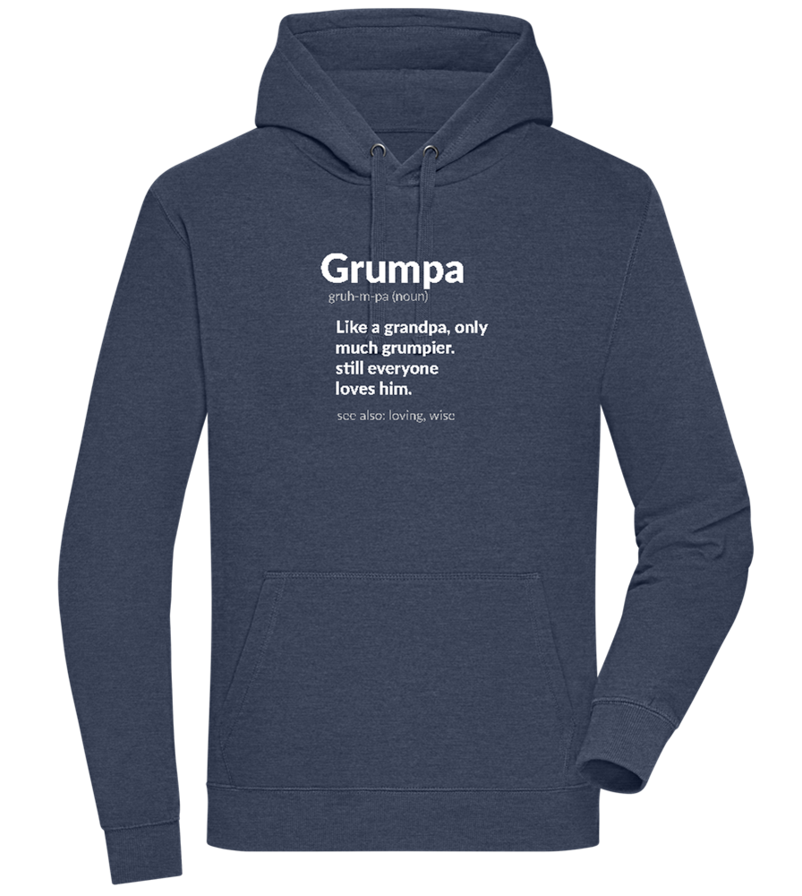 Grumpa Design - Premium unisex hoodie_DENIM CHINA_front