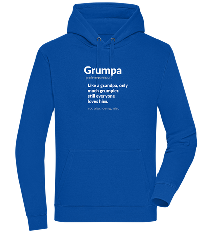 Grumpa Design - Premium unisex hoodie_ROYAL_front