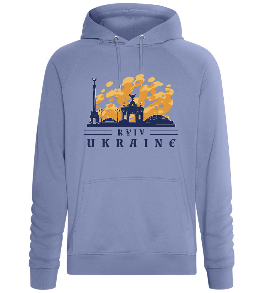 Capital of Ukraine Design - Comfort unisex hoodie_BLUE_front