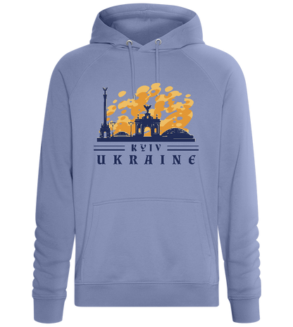 Capital of Ukraine Design - Comfort unisex hoodie_BLUE_front
