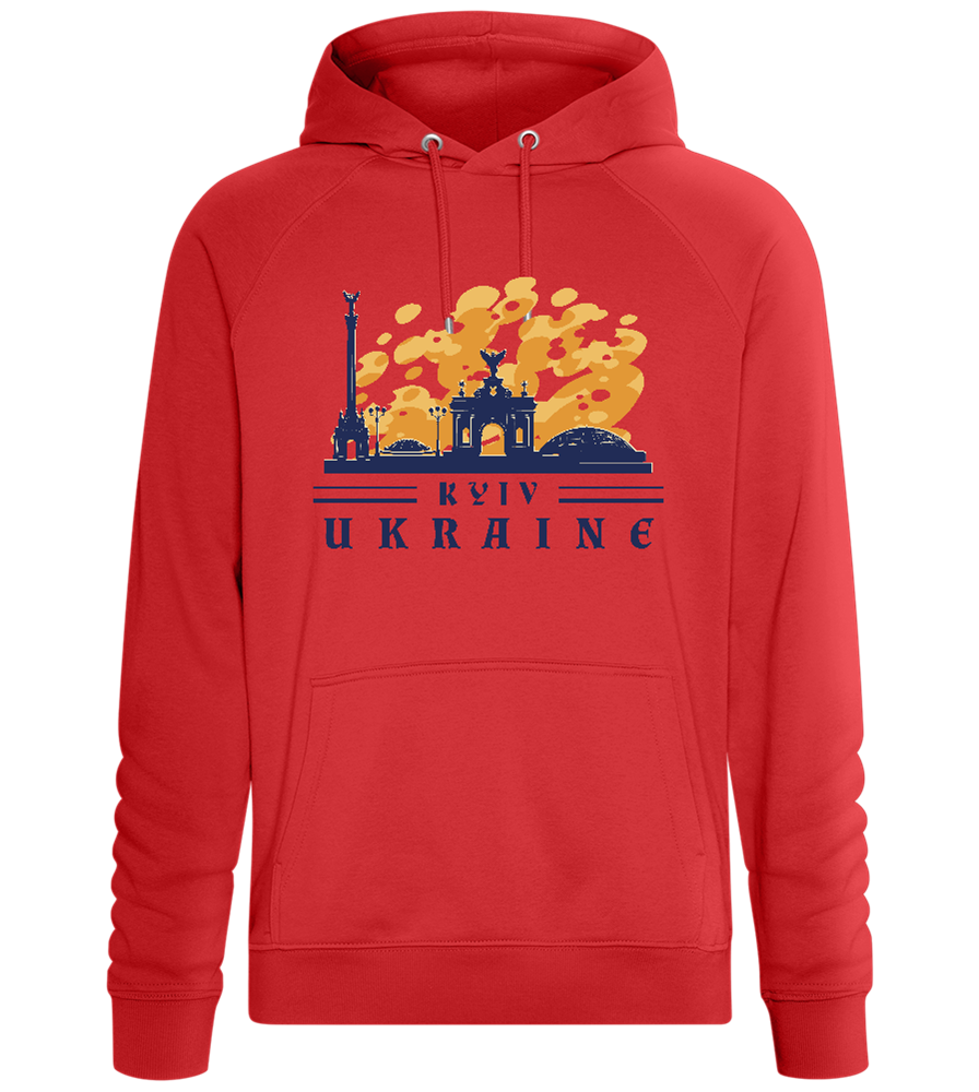 Capital of Ukraine Design - Comfort unisex hoodie_RED_front