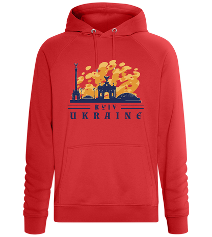 Capital of Ukraine Design - Comfort unisex hoodie_RED_front